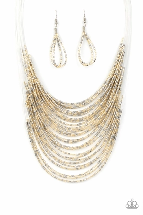 Smart Look Amazing Style Paparazzi Accessories ? Catwalk Queen - Multi Necklace?Flat Rate Ship $4.50?