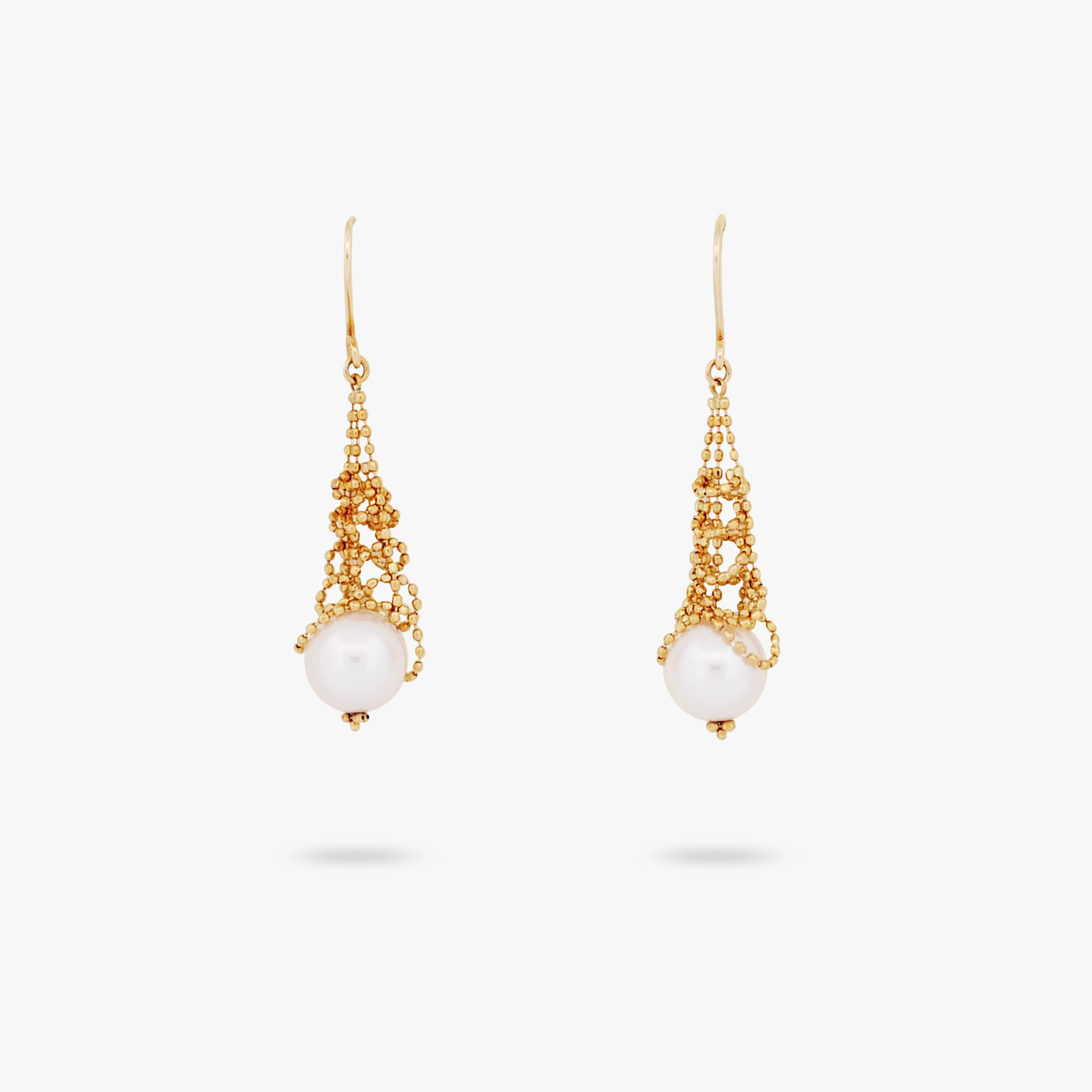 Amare Wear Regal Akoya Pearl Chandelier Earrings(18k) Graceful Shine Casual Fit