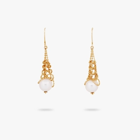 Elegant Product Beautiful Decor Amare Wear Regal Akoya Pearl Chandelier Earrings(18k)