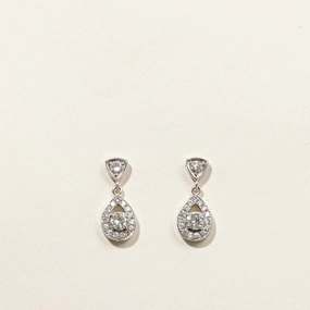 Diamond Drop Dangle Earrings | 1.02ctw | Modern Classic