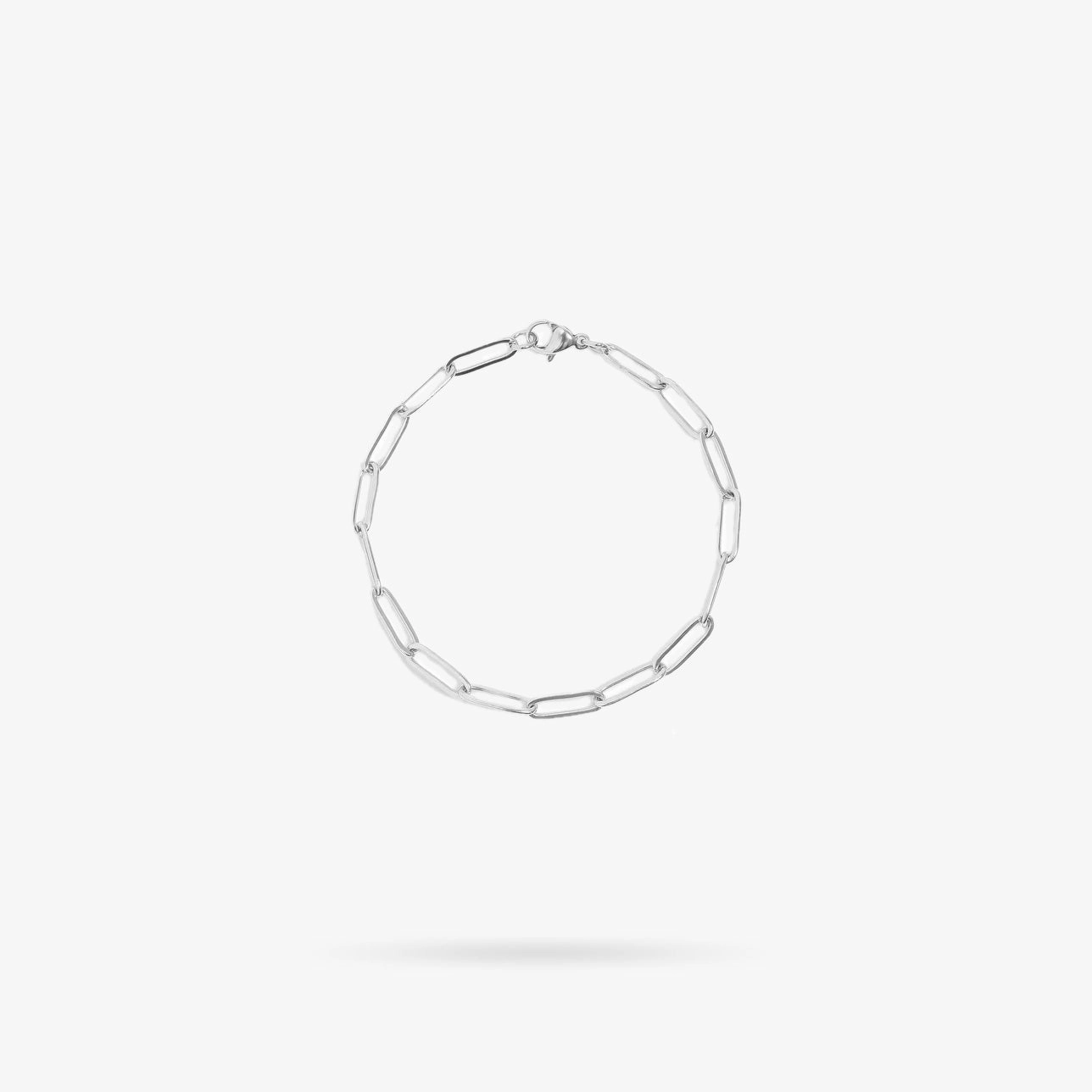 Stainless Steel Bracelet Jumbo Paperclip Refined Piece