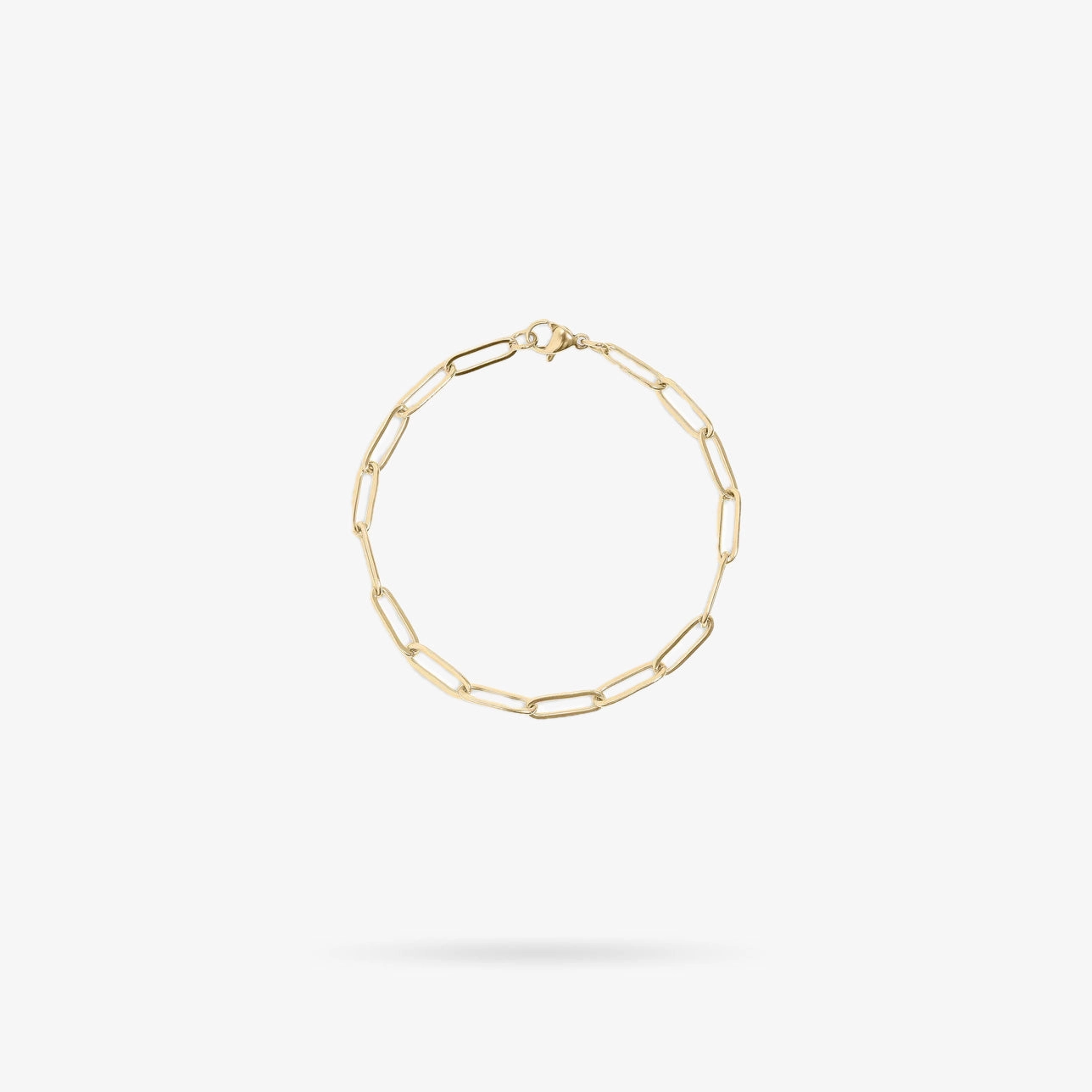 Artisan Craft Glamorous Accent Stainless Steel Bracelet Jumbo Paperclip