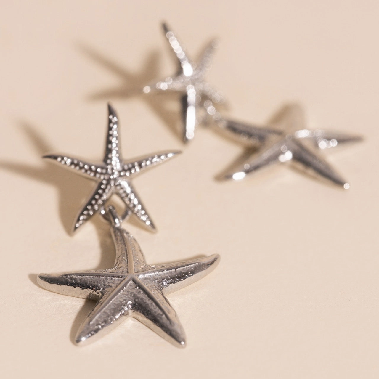 Starfish Dangle Stud Earrings Stylish Accessory