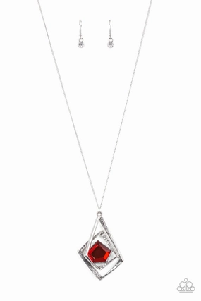 Paparazzi Accessories ? A MODERN Citizen - Red Necklace?Flat Rate Ship $4.50? Active Look