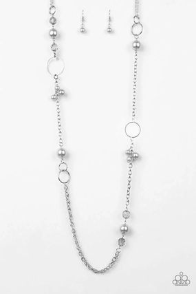 High-End Gift Formal Adornment Paparazzi Accessories ?Pageant Princess - Silver Necklace? Flat Rate Ship $4.50?