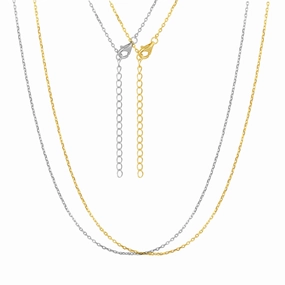 Vintage design Everyday Adornment Sterling Silver 1.5mm or ~1mm Diamond Cut Cable Chain