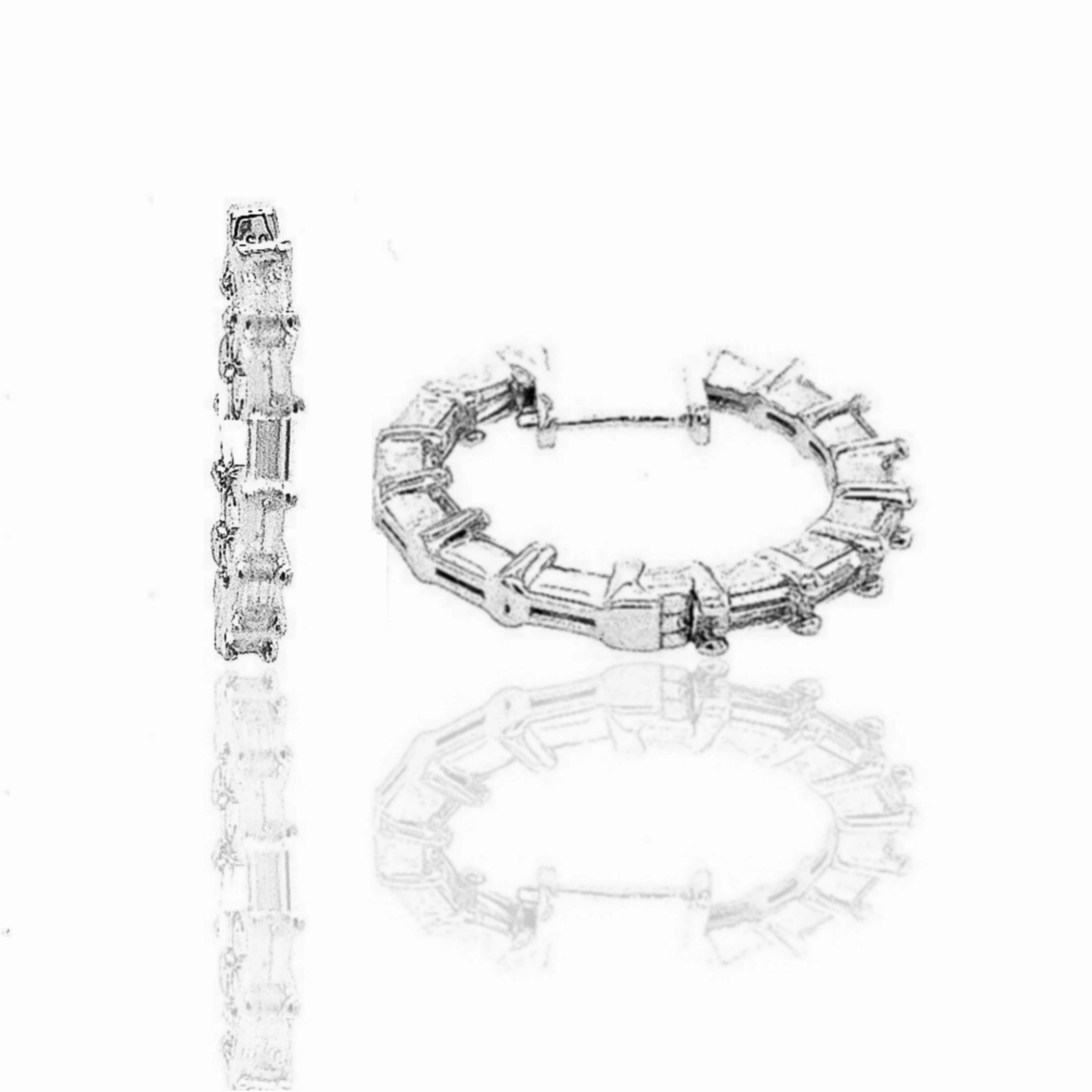 Formal Item Matte Accessory Sterling Silver 1 Inch Baguette Hoop Earring