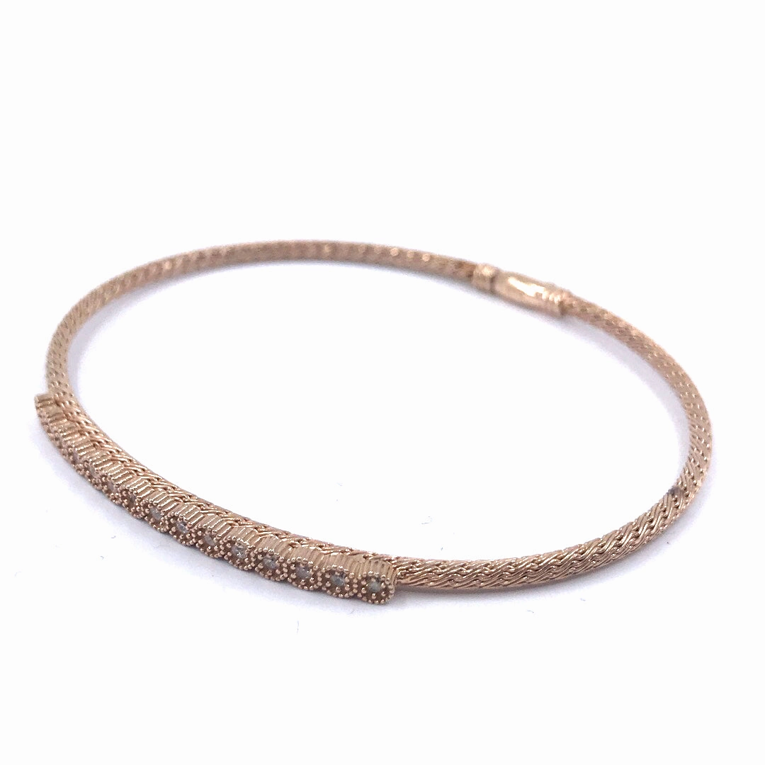 Tropical Touch Rare Access Sterling Silver Bangle Bracelet