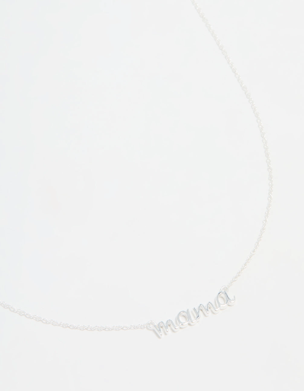 Sterling Silver Mama Pendant Necklace college student