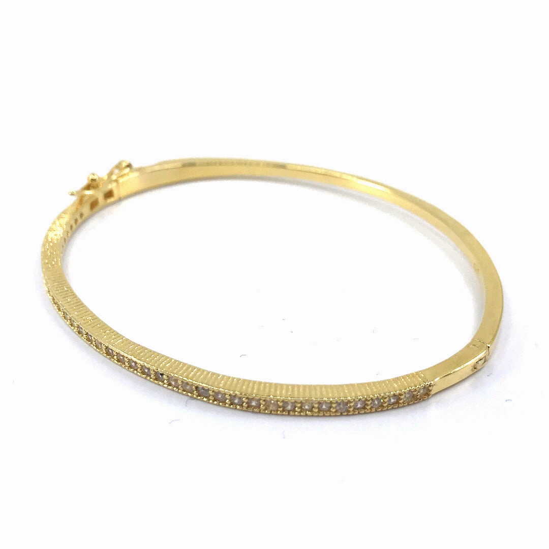 Sterling Silver Micro Pave CZ Bangle Bracelet in 3 Colors Noteworthy Accent Complete Inventory