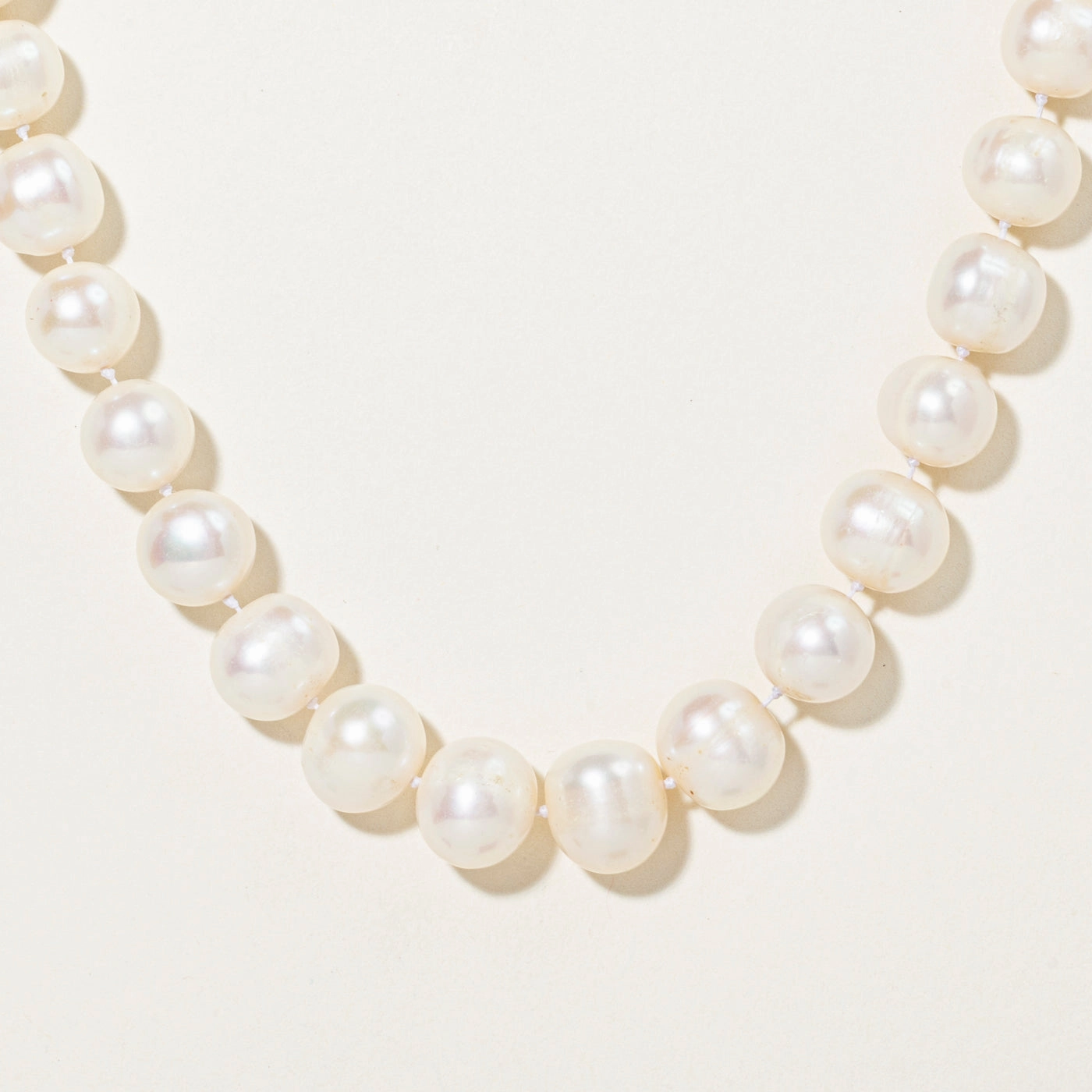Luminous Touch Seasonal Style Sterling Silver Pearl Strand Necklace | 17"