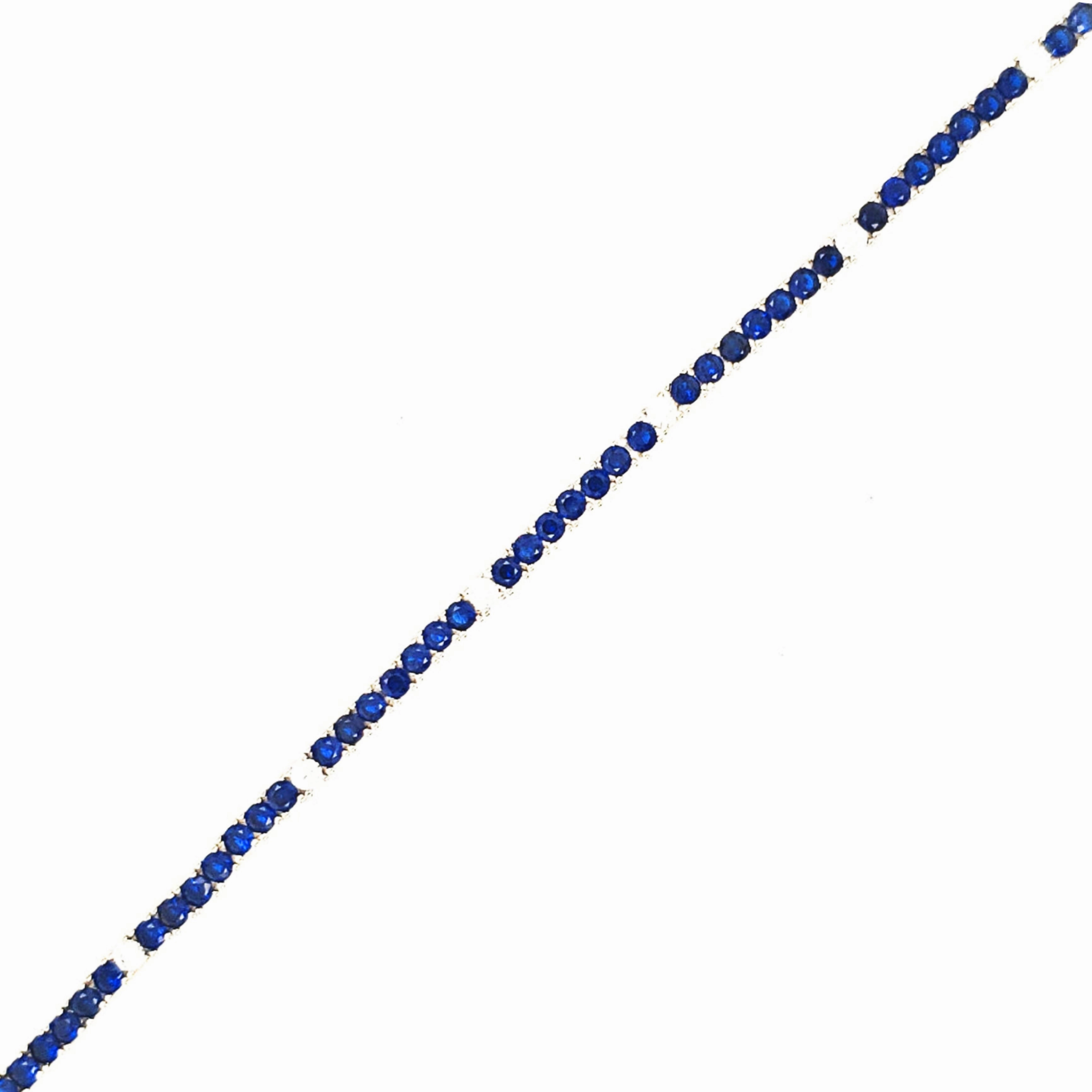 Sterling Silver Ruby, Emerald, and Sapphire Colored CZ Stone Adjustable Tennis Bracelets Unbridled Combinations