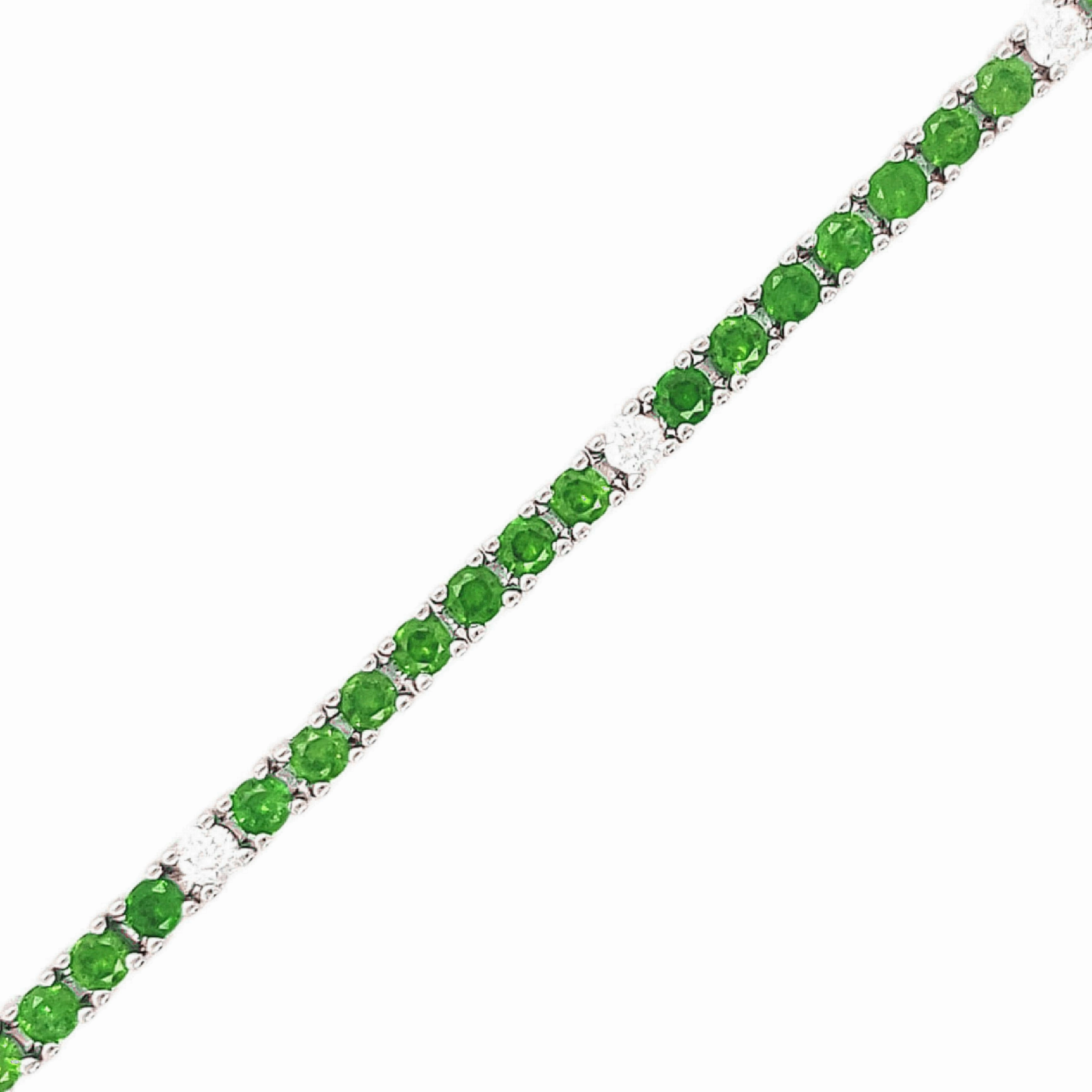 Sterling Silver Ruby, Emerald, and Sapphire Colored CZ Stone Bracelet Diverse Selection Dependable Sight
