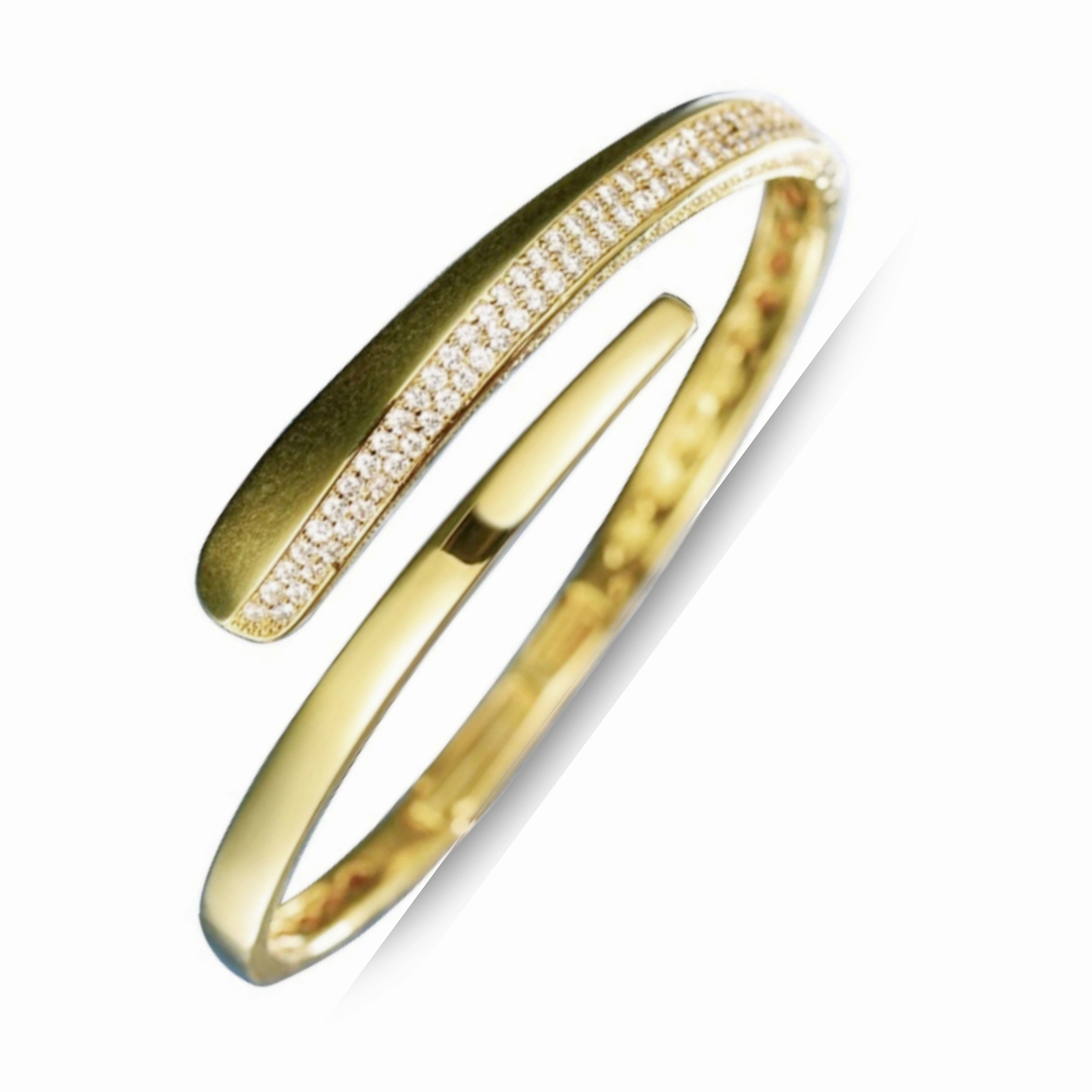 Sterling Silver Swirl Micropave Bangle Bracelet Globetrotter??s Companion Now Trending