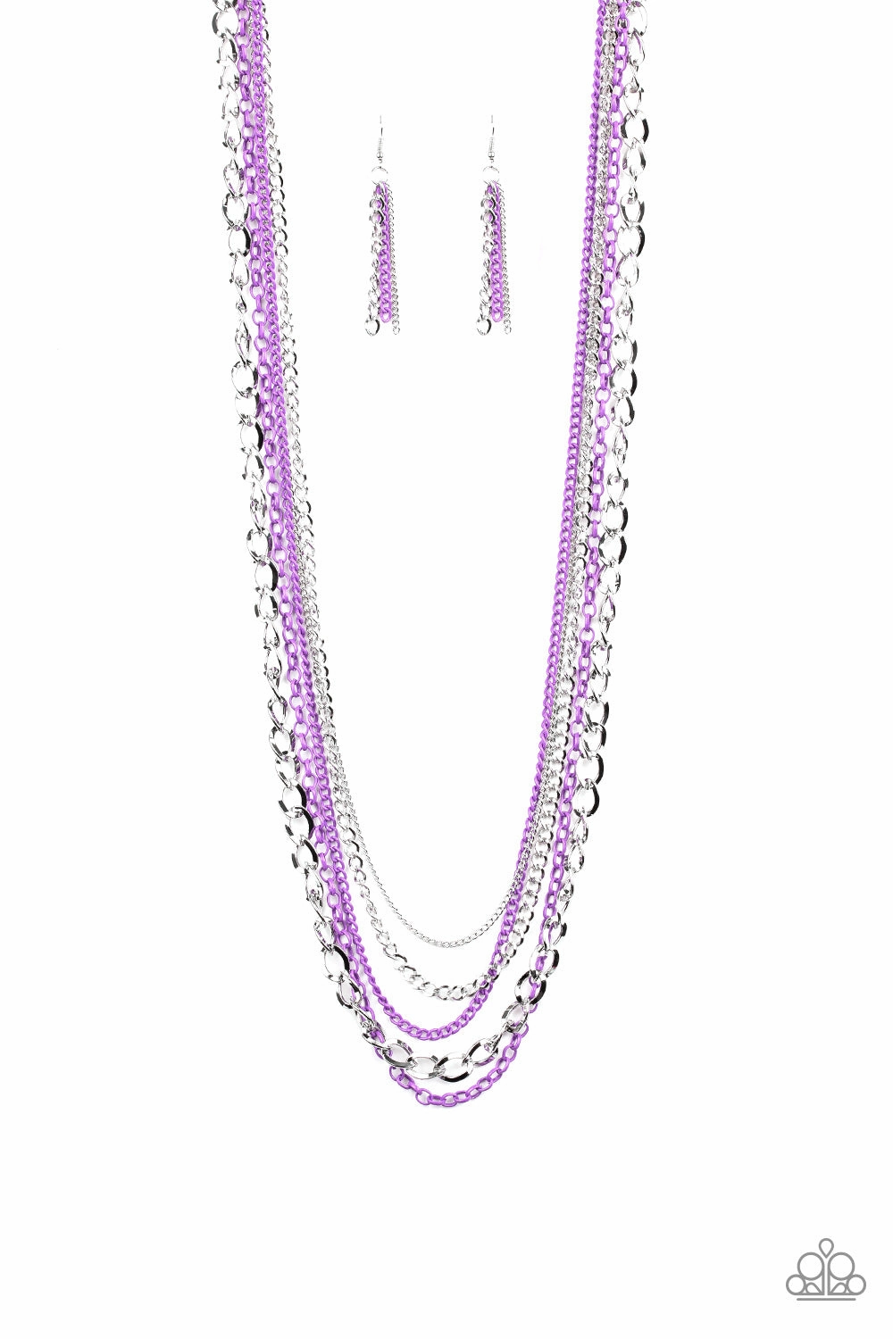 Daily Look Paparazzi Accessories ? Industrial Vibrance - Purple Necklace?Flat Rate Ship $4.50?