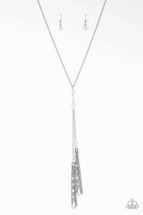 Premium Quality Paparazzi Accessories ?Timeless Tassels - Silver Necklace? Flat Rate Ship $4.50?