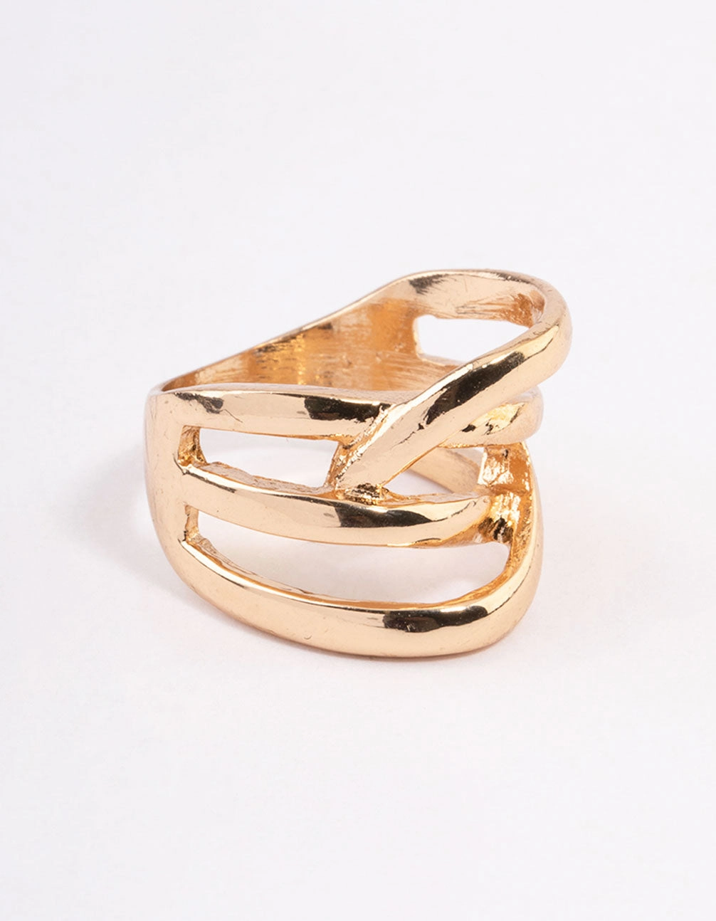 Gold Multi Row Wrap Ring Romantic Look Virtual Item