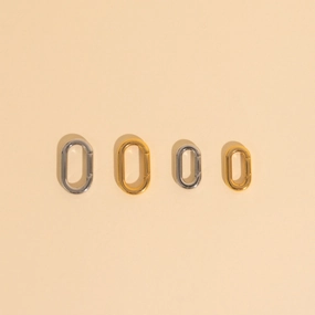 Timeless Contour Luxe Finish Rectangle Necklace Clasp 4-pack