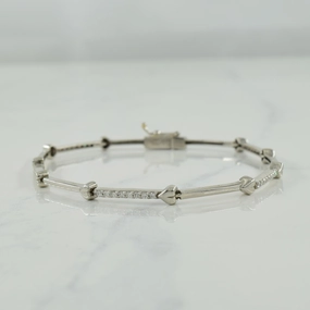 Classic Touch Diamond Heart Bracelet | 0.40ctw | 7" |
