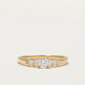 Seasonal Gift Round Brilliant Cut Diamond Engagment Ring | 0.62ctw | SZ 8.75