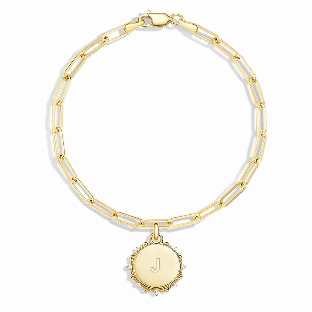 Indicating Jewelry Active Lifestyle Engravable Moissanite Sunlight Medallion Pendant Necklace