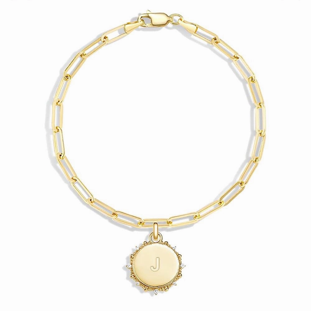 Engravable Moissanite Sunlight Medallion Pendant Necklace Charm Adornment Colorful Look