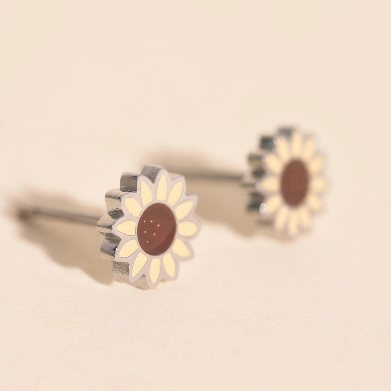 Sunflower Stud Earrings Instant Style Versatile Design