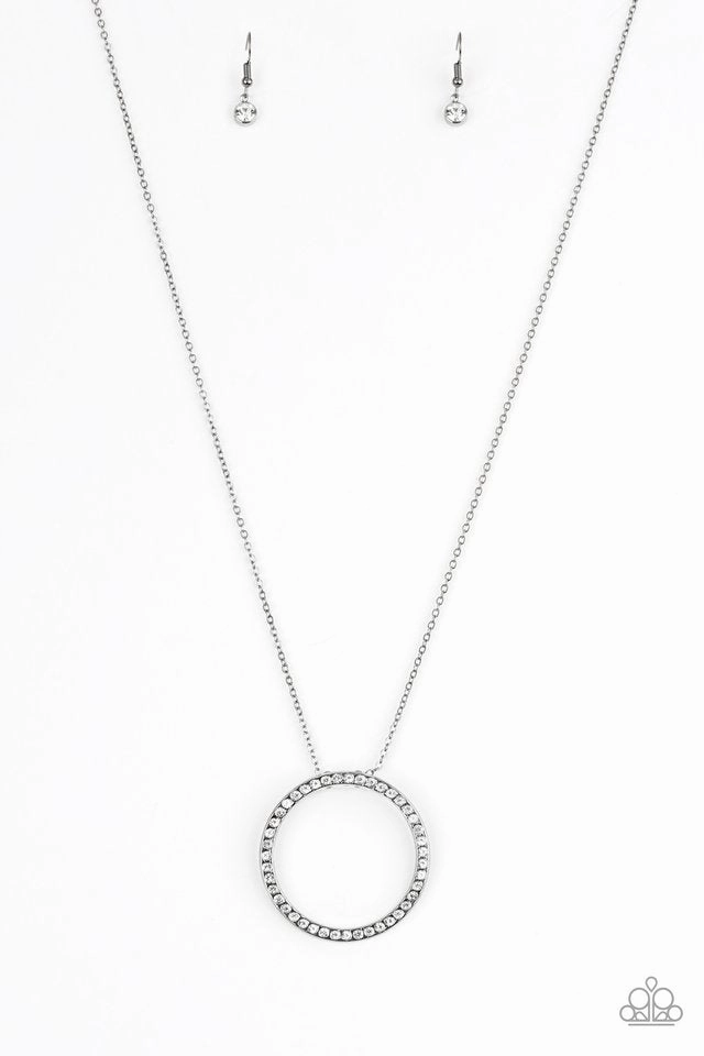 Paparazzi Accessories ?Center Of Attention - Black Necklace? Flat Rate Ship $4.50? Travel Style Fixed Size Accessory