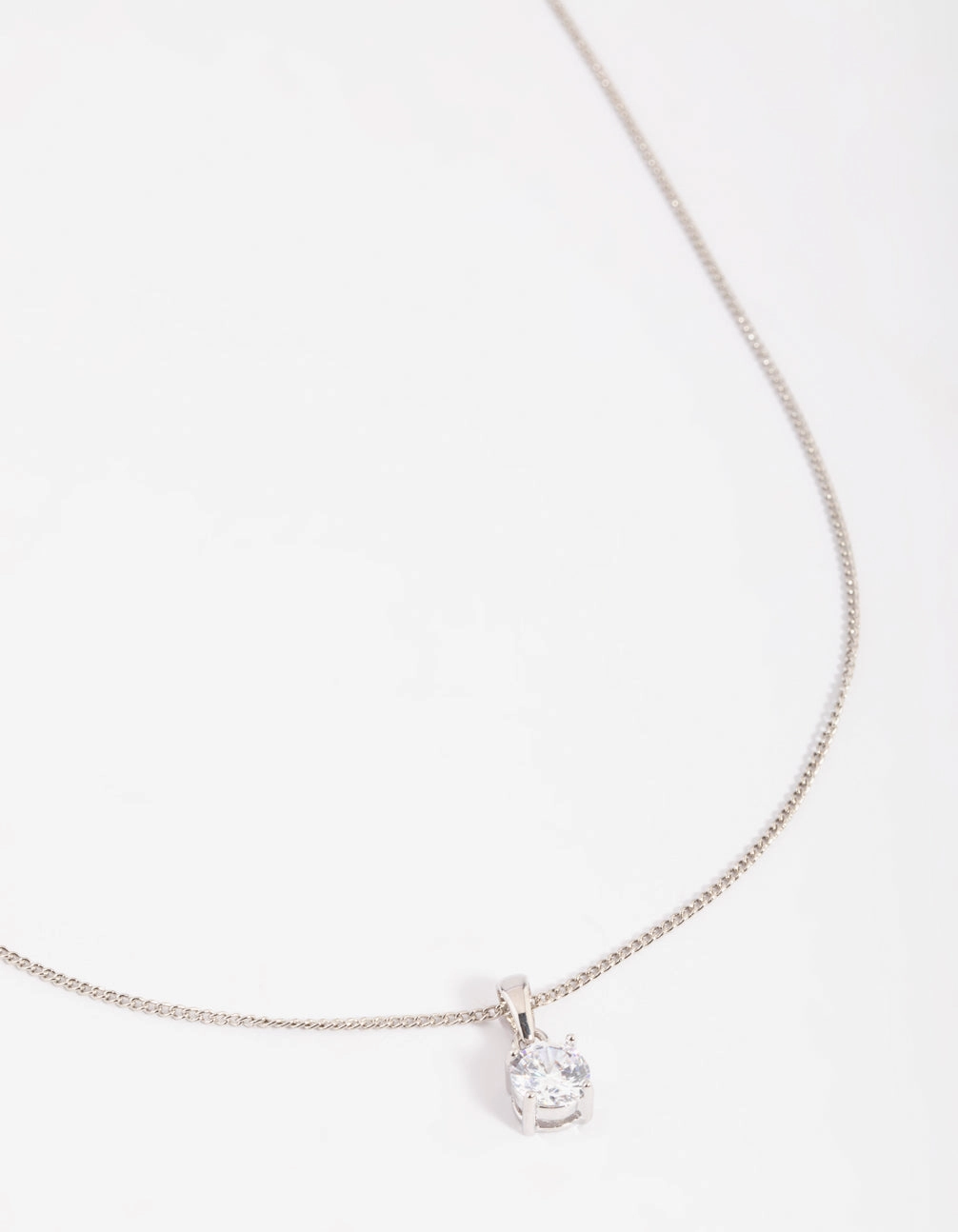 Heirloom Item Silver Cubic Zirconia Necklace