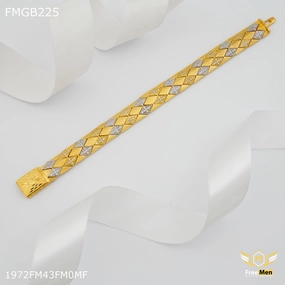 Freemen Diamond cut AD casting Bracelet for Men - FMGB225 Top Shelf
