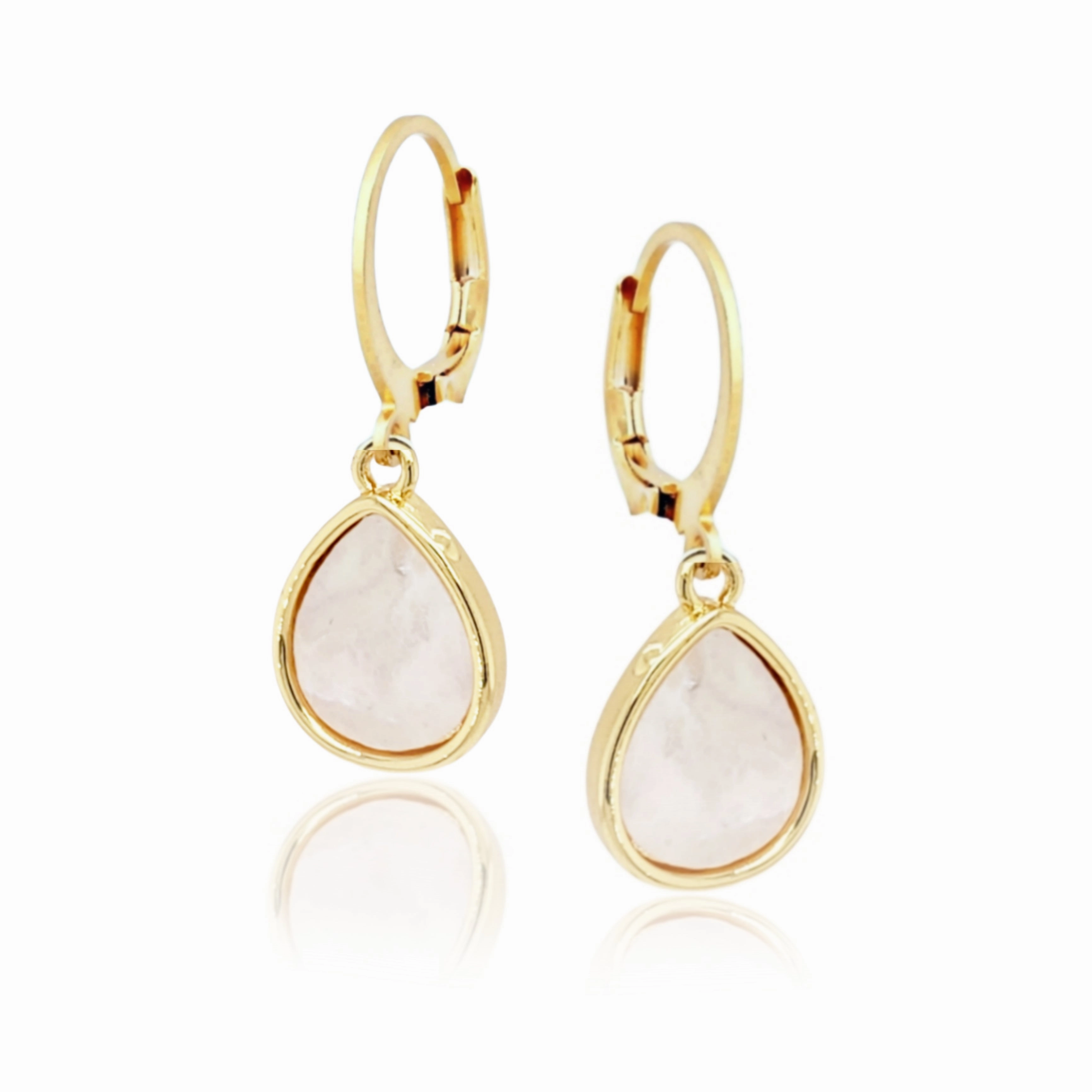 Timeless Trinket Surgical Steel Mother of Pearl Teardrop Earrings