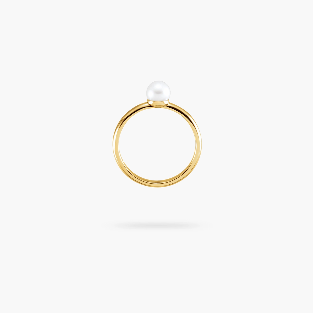 Radiant Jewelry Look Luxe Finish Amare Wear Radiant Pearl Solitaire Ring - Made to Order