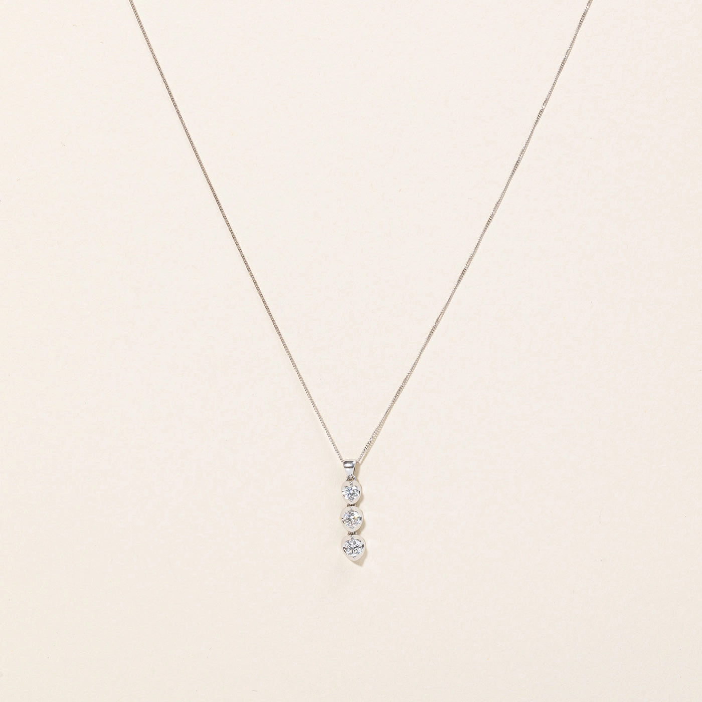 Tension Set Diamond Pendant & Necklace | 0.47ctw | 18" | Ethereal Form