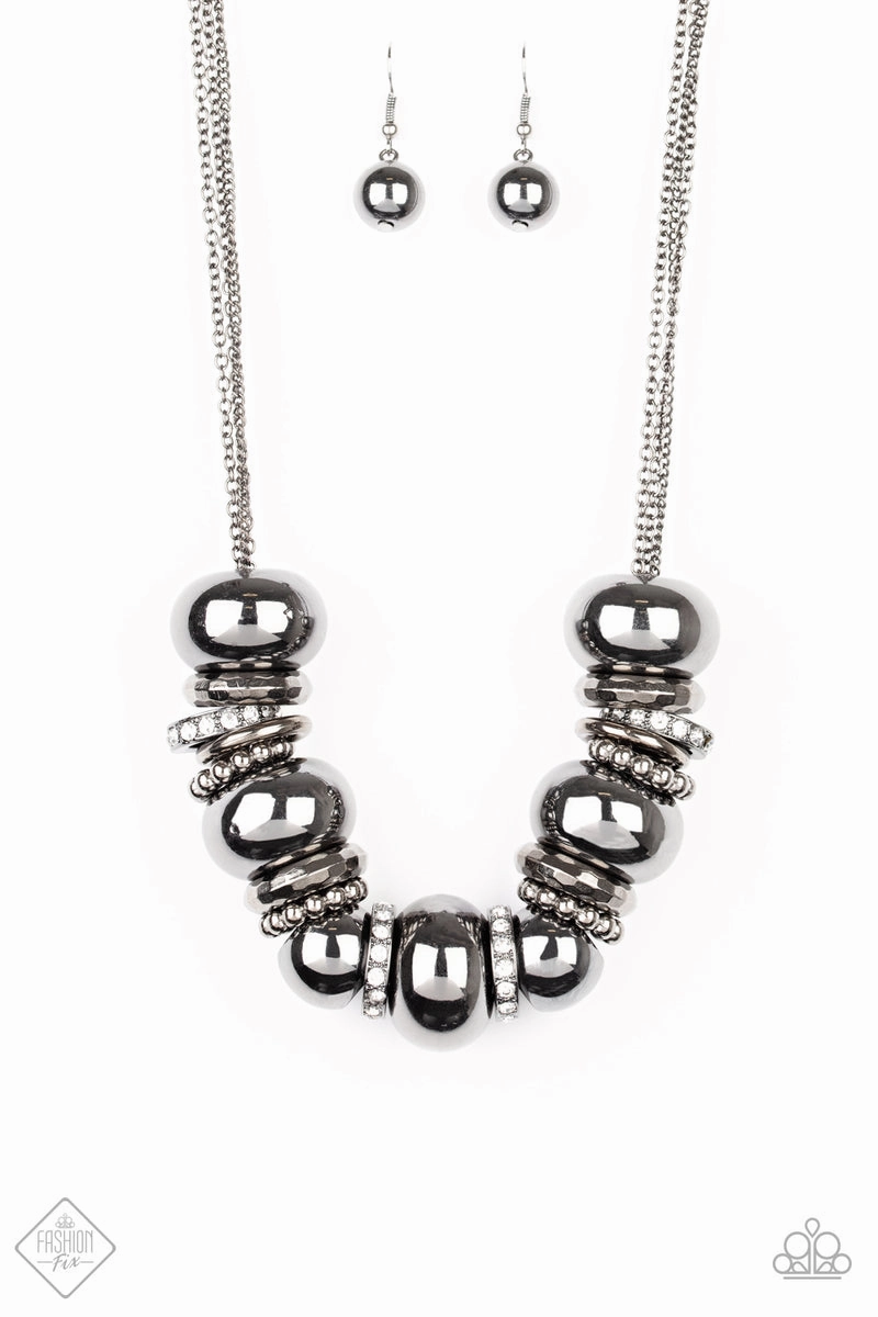 Paparazzi Accessories ?Only The Brave - Black Necklace? Flat Rate Ship $4.50? Rarely Worn Piece Daily Outfit