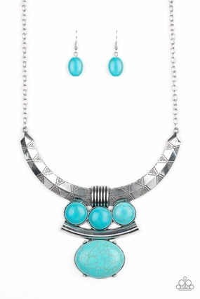Everyday Style Paparazzi Accessories ? Commander In CHIEFETTE - Blue Necklace?Flat Rate Ship $4.50?