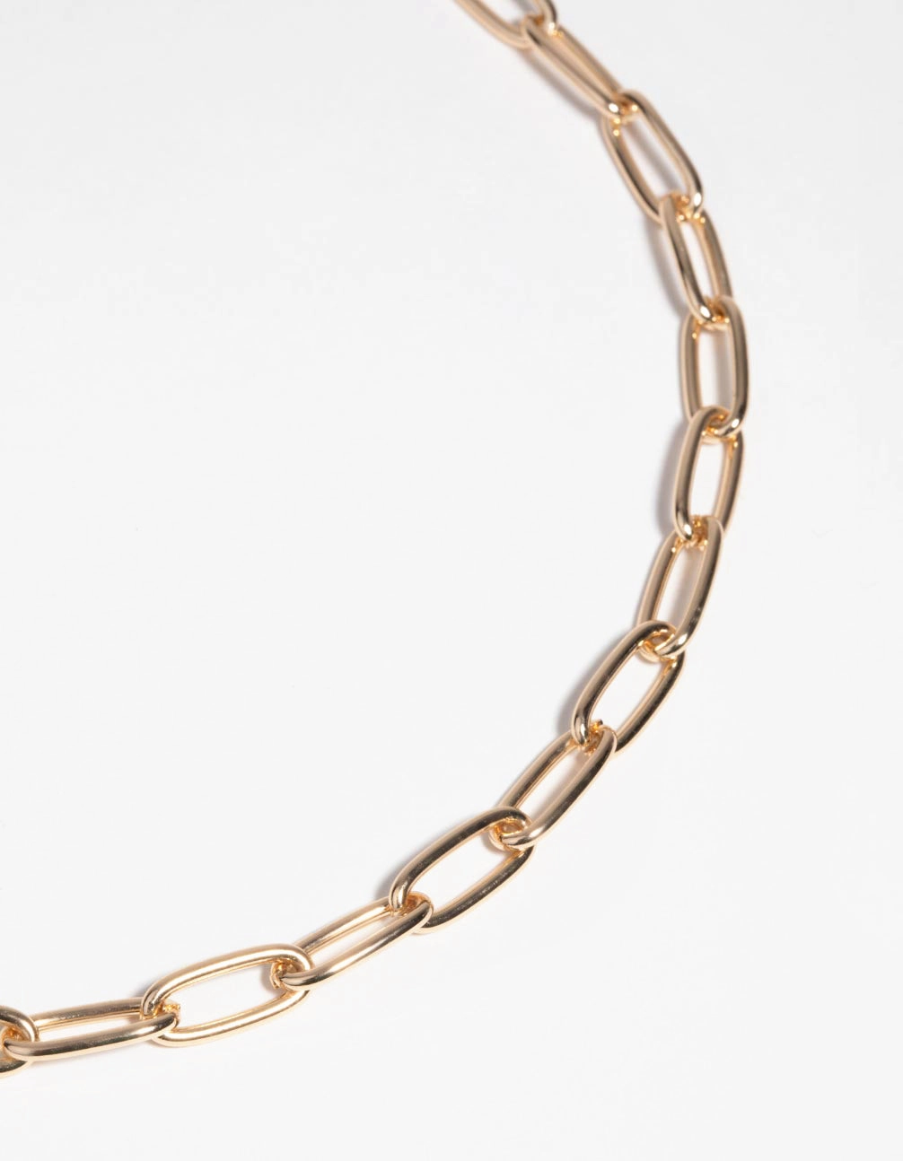 Timeless Touch Gold Wide Chain Necklace