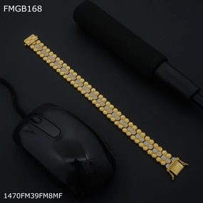 Freemen Snakade gold plated bracelet for Men - FMGB168 Meritorious Amalgamations Optimal Mixes