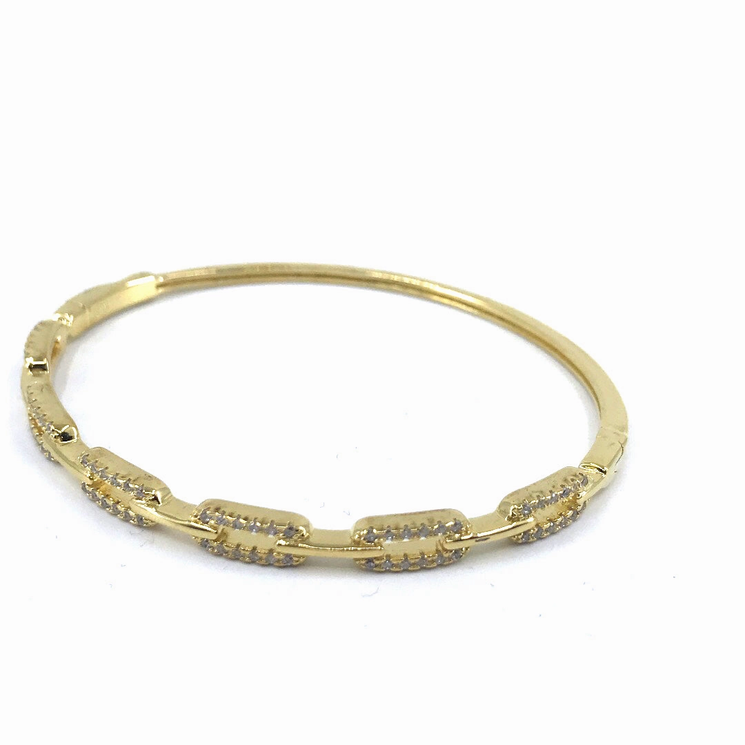 Sterling Silver Link Bangle Bracelet Indispensable Find