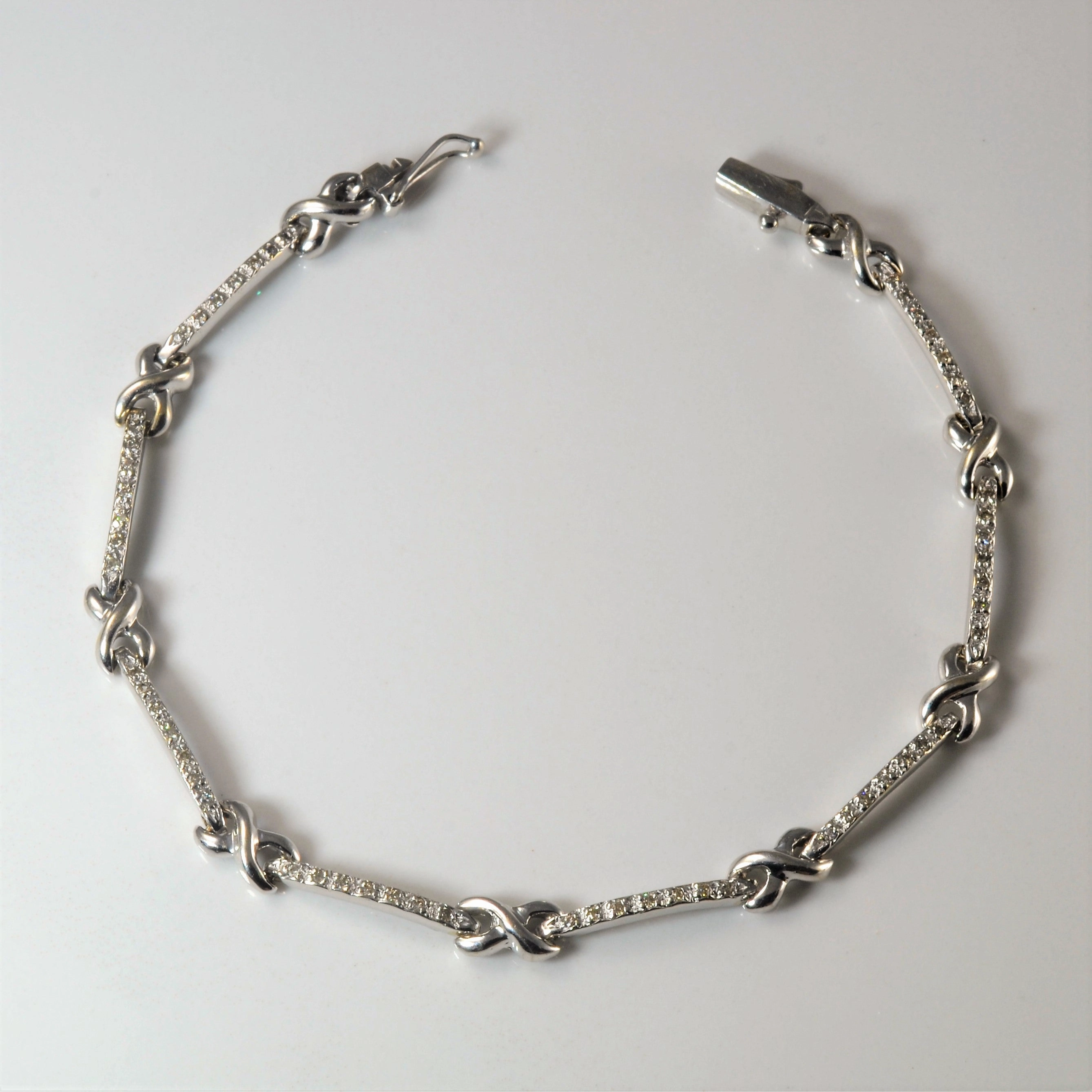 Pave Diamond Infinity Bracelet | 0.28ctw | 8" | Brunch Date