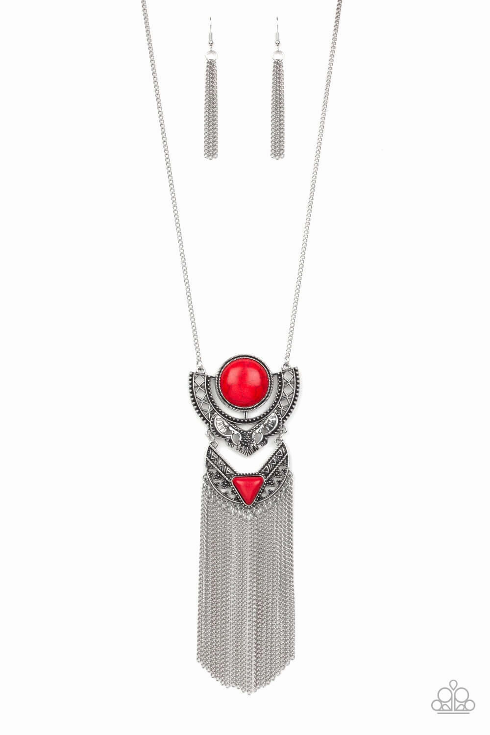 Paparazzi Accessories ? Spirit Trek - Red Necklace?Flat Rate Ship $4.50? Ideal present