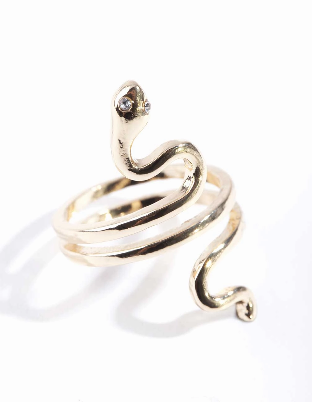 Gold Fine Sleek Snake Ring Father Present