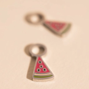 Fashionable Style Mini Watermelon Huggie Hoop Charms