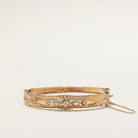 Special Celebration Antique Diamond Cuff Bracelet | 0.26ctw | 6.5"