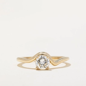 '100 Ways' GIA Certified Diamond Freeform Engagement Ring | 0.54ct SI1 I | SZ 7 | Classic Pop Exquisite Touch