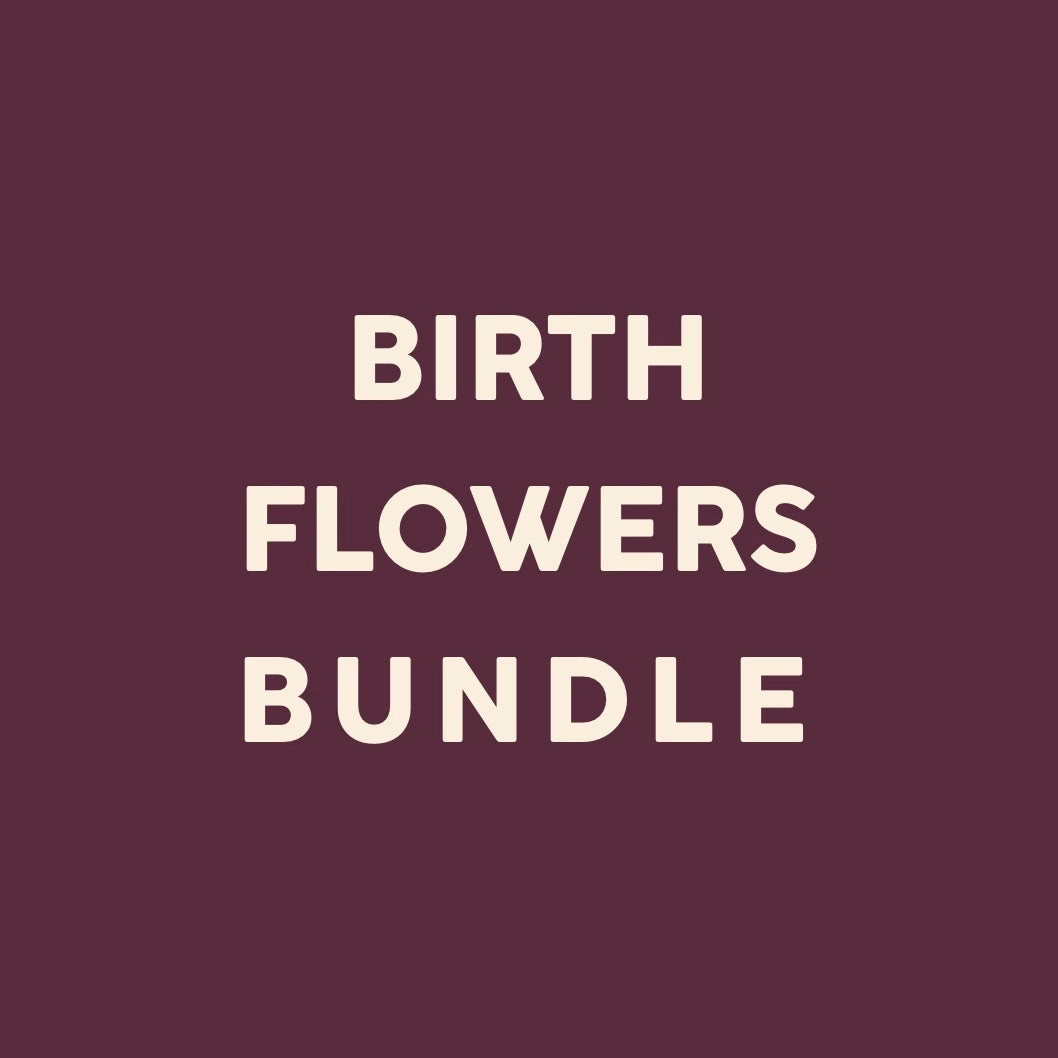 Dazzling Charm Birth Flower Necklace Charm Bundle