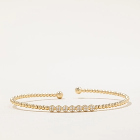 'Gabriel & Co' Diamond Bracelet | 0.14ctw | 5" | Stylish Touch Shimmering Craft