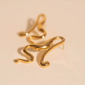 Untied Stud Earrings Bold Jewelry Pieces