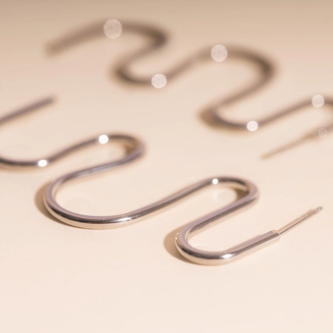 Party Ribbon Stud Earrings Elegant Highlight Modern Statement