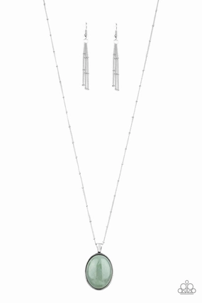 Weekend Present Great Piece Paparazzi Accessories ? Peaceful Glow - Green Necklace?Flat Rate Ship $4.50?