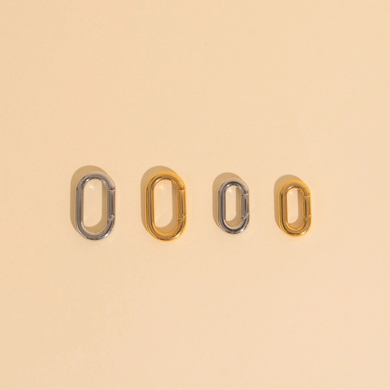 Vibrant Spark Rectangle Necklace Charm Clasp